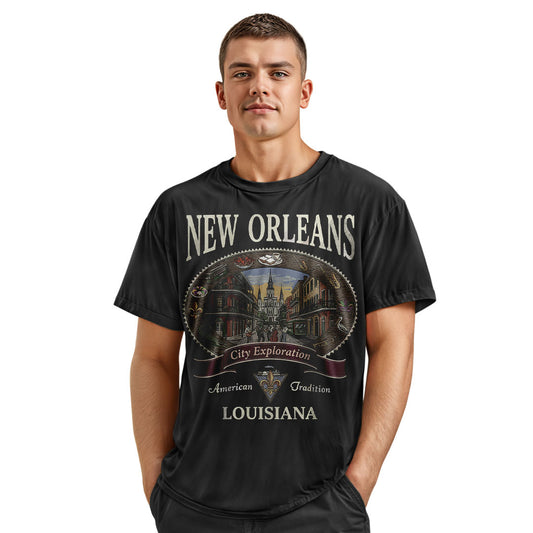 New Orleans Comfort Colors Tee | Vintage Jazz Travel Shirt