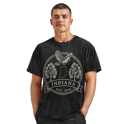 Indiana Est 1816 T-Shirt | Cardinal & Tulip Tree Tee