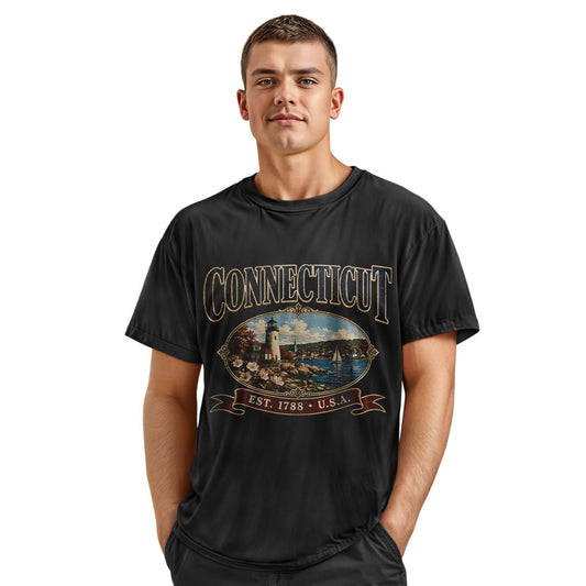 Connecticut Comfort Colors Tee Vintage State Pride
