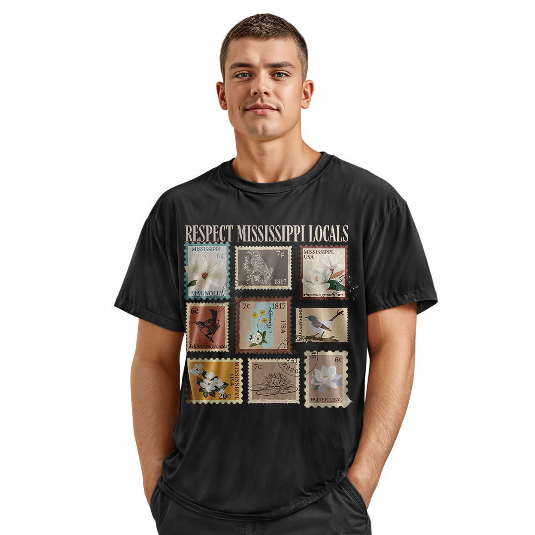 Wildlife Bird & State Flower T-Shirt, Nature Lover Graphic Tee