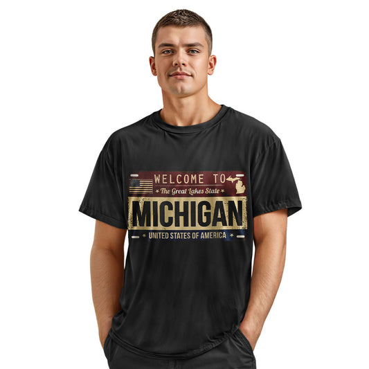 Welcome to Michigan T-Shirt | Great Lakes State Gift Tee