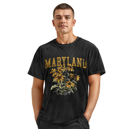 Maryland Black-Eyed Susan Comfort Colors Tee | State Flower Gift Shirt