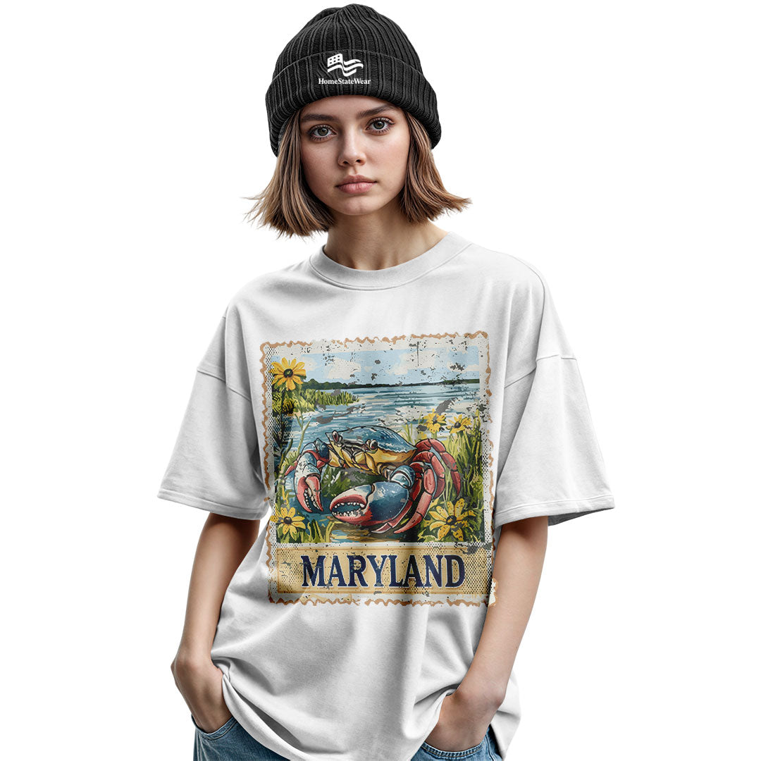 Maryland Blue Crab T-Shirt | Chesapeake Bay Summer Tee