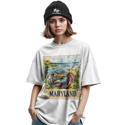 Maryland Blue Crab T-Shirt | Chesapeake Bay Summer Tee