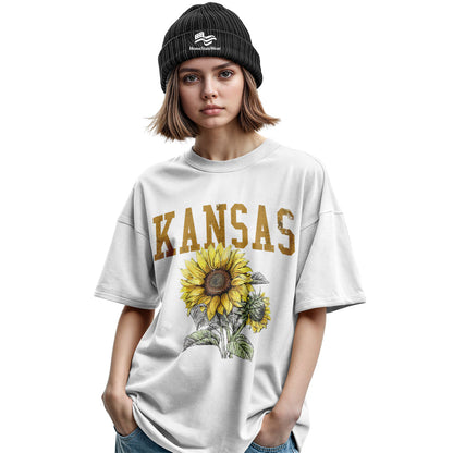 Kansas Sunflower Comfort Colors Tee | State Flower Gift Shirt