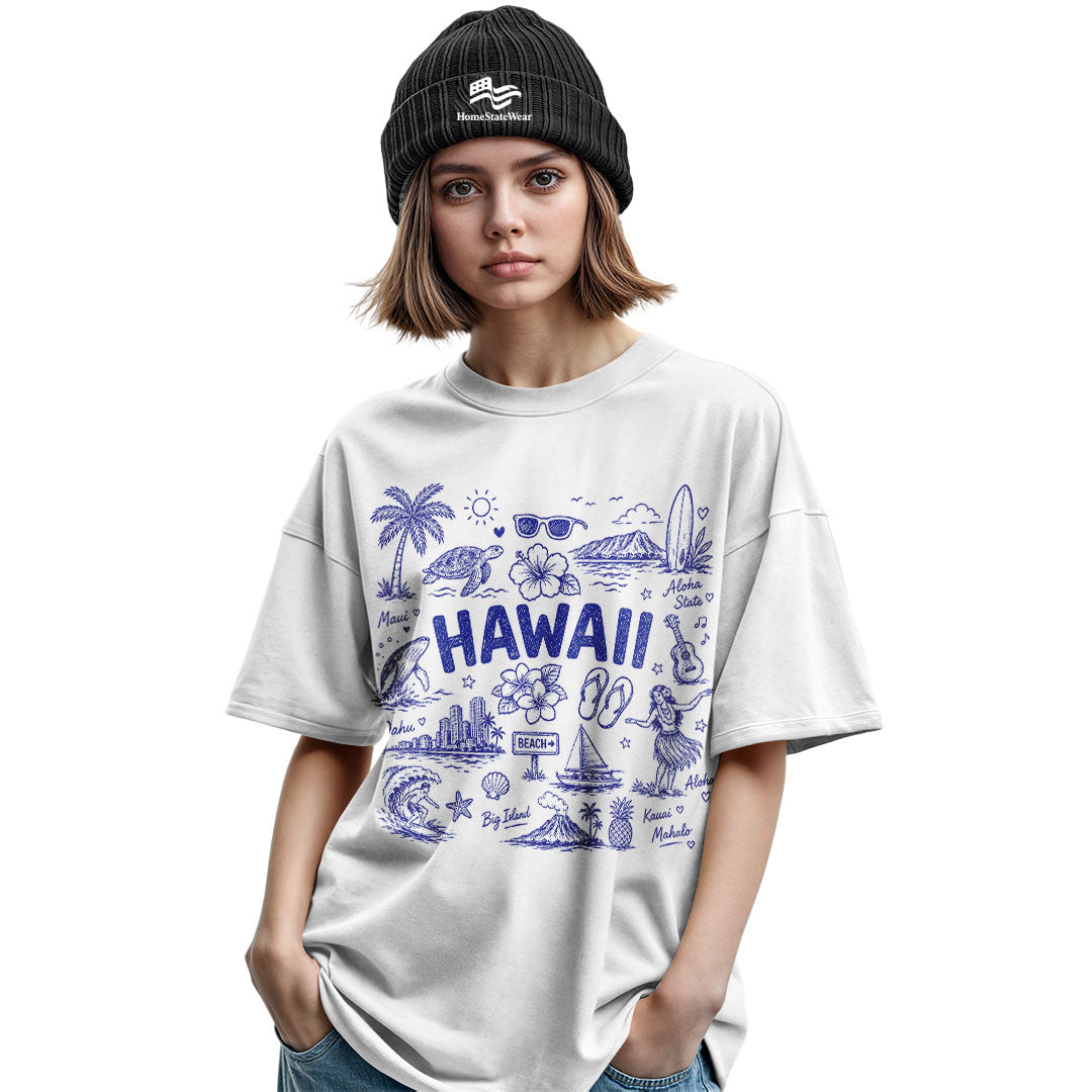 Hawaii Aloha State Comfort Colors Oahu Vacation Souvenir Shirt