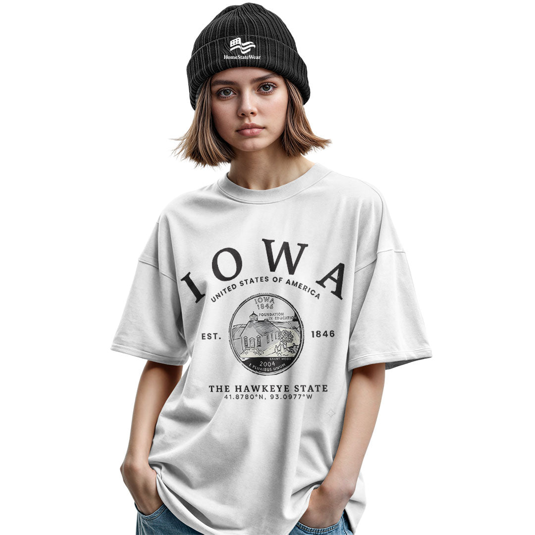 Iowa Hawkeye State T-Shirt | State Pride Gift Tee