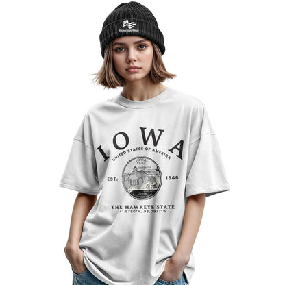 Iowa Hawkeye State T-Shirt | State Pride Gift Tee