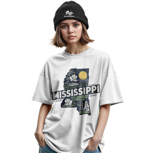 Mississippi Retro Home State T-Shirt