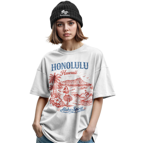 Honolulu Aloha Spirit Tee | Vintage Hawaii Surf Shirt