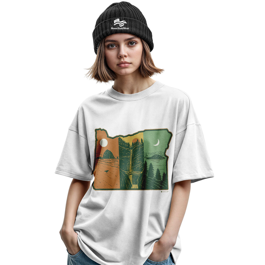 Layers of Oregon T-Shirt, Vintage Nature State Pride Tee