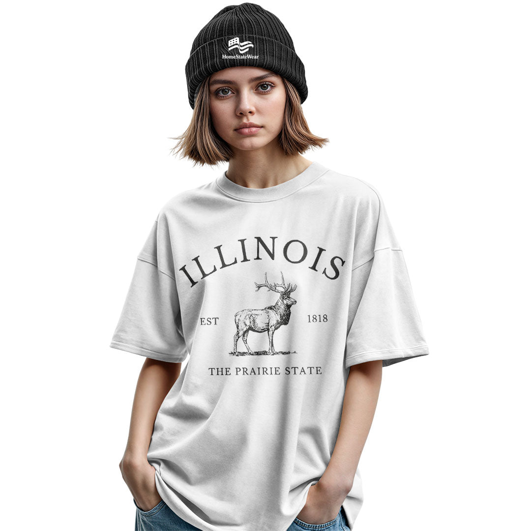 Illinois Elk T-Shirt | Prairie State Wildlife Tee