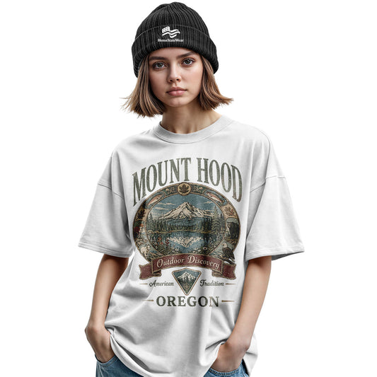 Mount Hood Oregon Comfort Colors® T-Shirt, Vintage Outdoor Adventure Tee