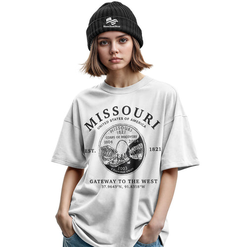 Missouri Show-Me State T-Shirt, Missouri Quarter Graphic Tee