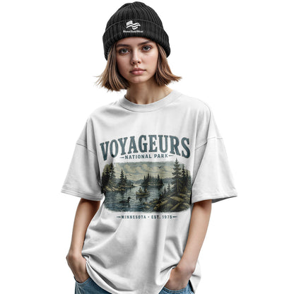 Voyageurs National Park T-Shirt, Vintage Minnesota Canoe Camping Tee
