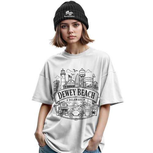 Dewey Beach Delaware Comfort Colors Tee | Coastal Vacation Shirt