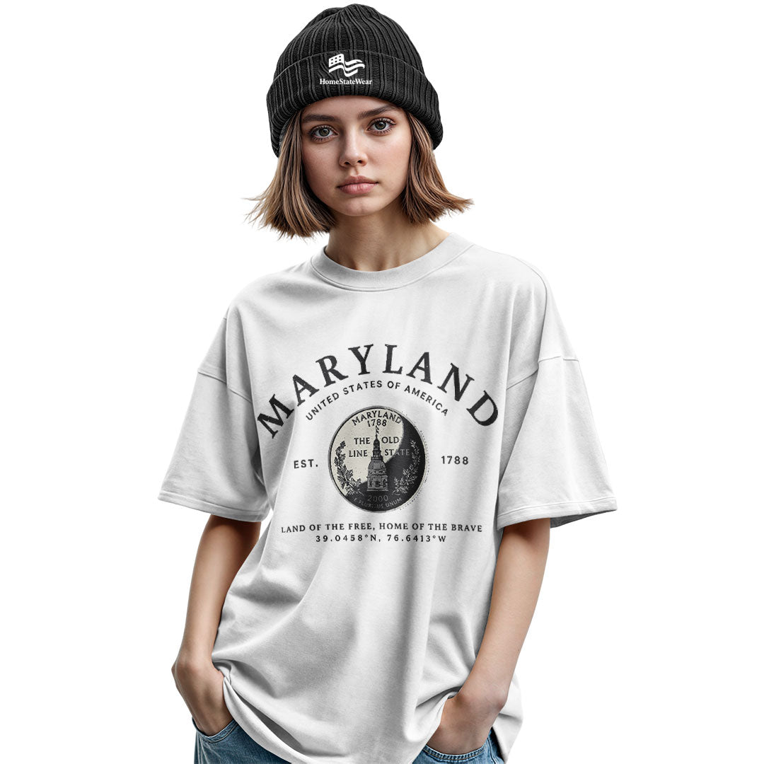 Maryland Quarter T-Shirt | Old Line State Gift Tee
