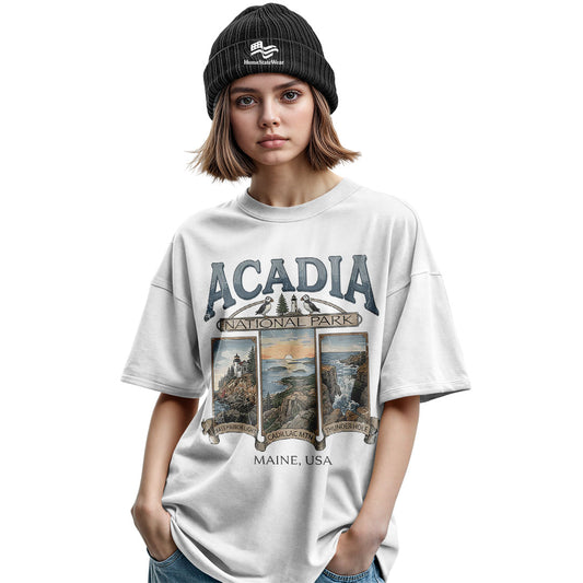 Acadia National Park Comfort Colors Tee | Vintage Maine Travel Shirt