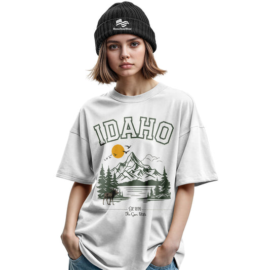 Idaho Camping T-Shirt | Gem State Hiking Travel Tee