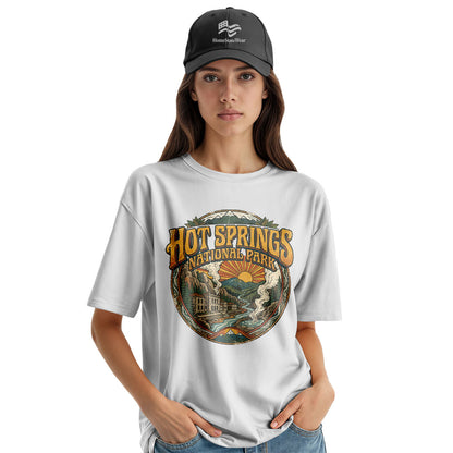 Hot Springs National Park Tee | Retro Bathhouse Row Travel Shirt