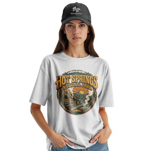 Hot Springs National Park Tee | Retro Bathhouse Row Travel Shirt