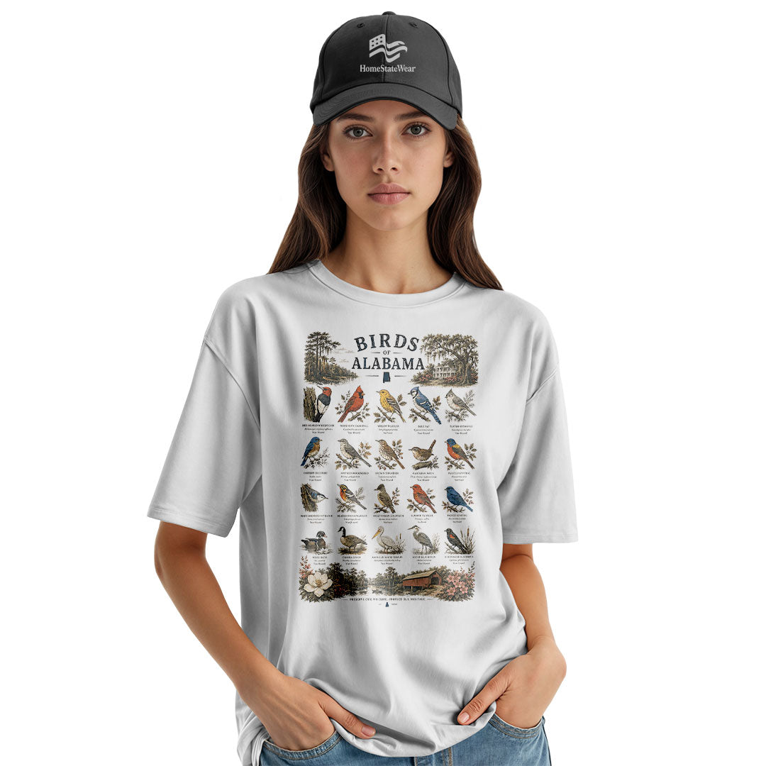 Alabama Birds T-Shirt, Bird Watching Nature Lover Tee