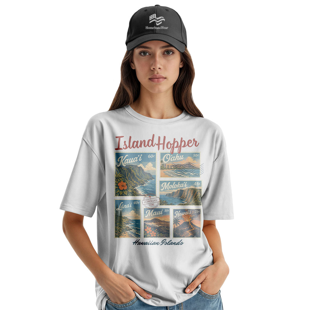Hawaii Island Hopper Comfort Colors Tee | Tropical Travel Shirt