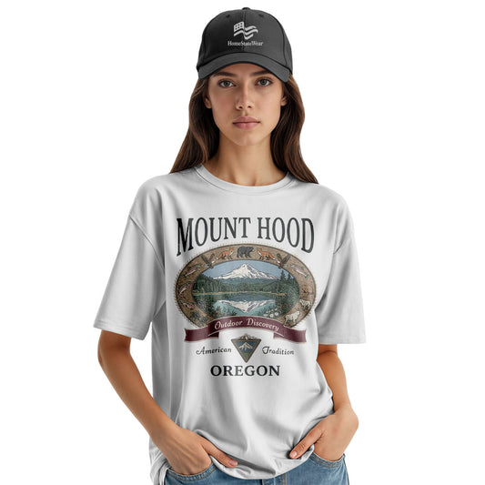 Mount Hood Oregon Comfort Colors® T-Shirt, Vintage Outdoor Camping Tee