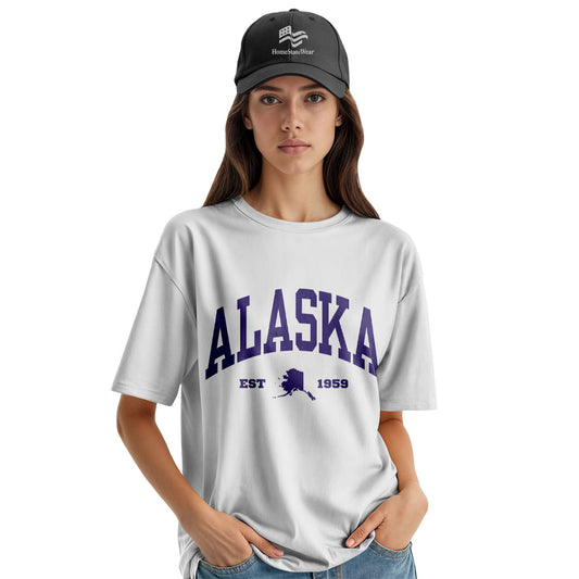 Alaska Map Comfort Colors Tee