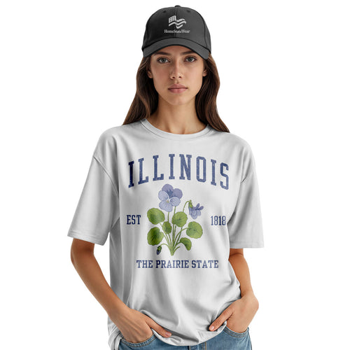 Illinois State Flower Tee | Prairie State Vintage Shirt