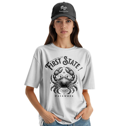 Welcome to Delaware Crab Tee | The First State Souvenir Shirt