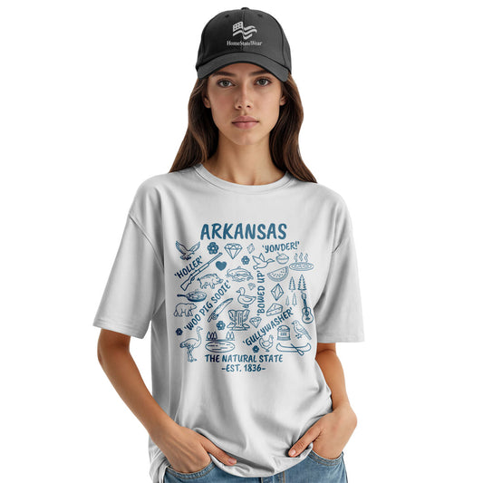 Arkansas Natural State Tee | Ozark Mountain Graphic Shirt