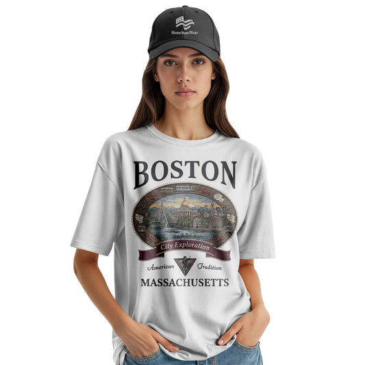 Boston Comfort Colors Tee | Vintage Massachusetts City Shirt