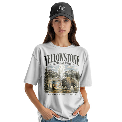 Yellowstone Bison Comfort Colors Retro National Park Shirt
