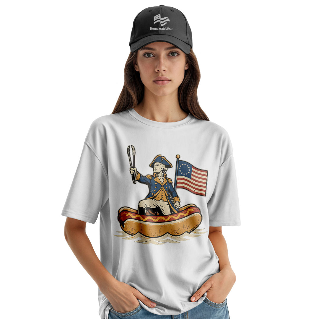 Delaware Dog Hotdog Tee | Funny Patriotic 4th of July Shirt