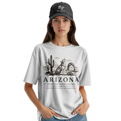 Arizona Desert Graphic Tee | Vintage Southwest Outdoor Shirt
