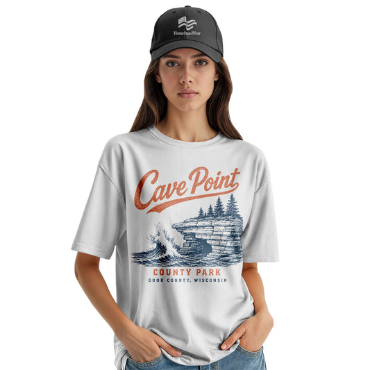Cave Point County Park Tee | Door County Wisconsin Shirt