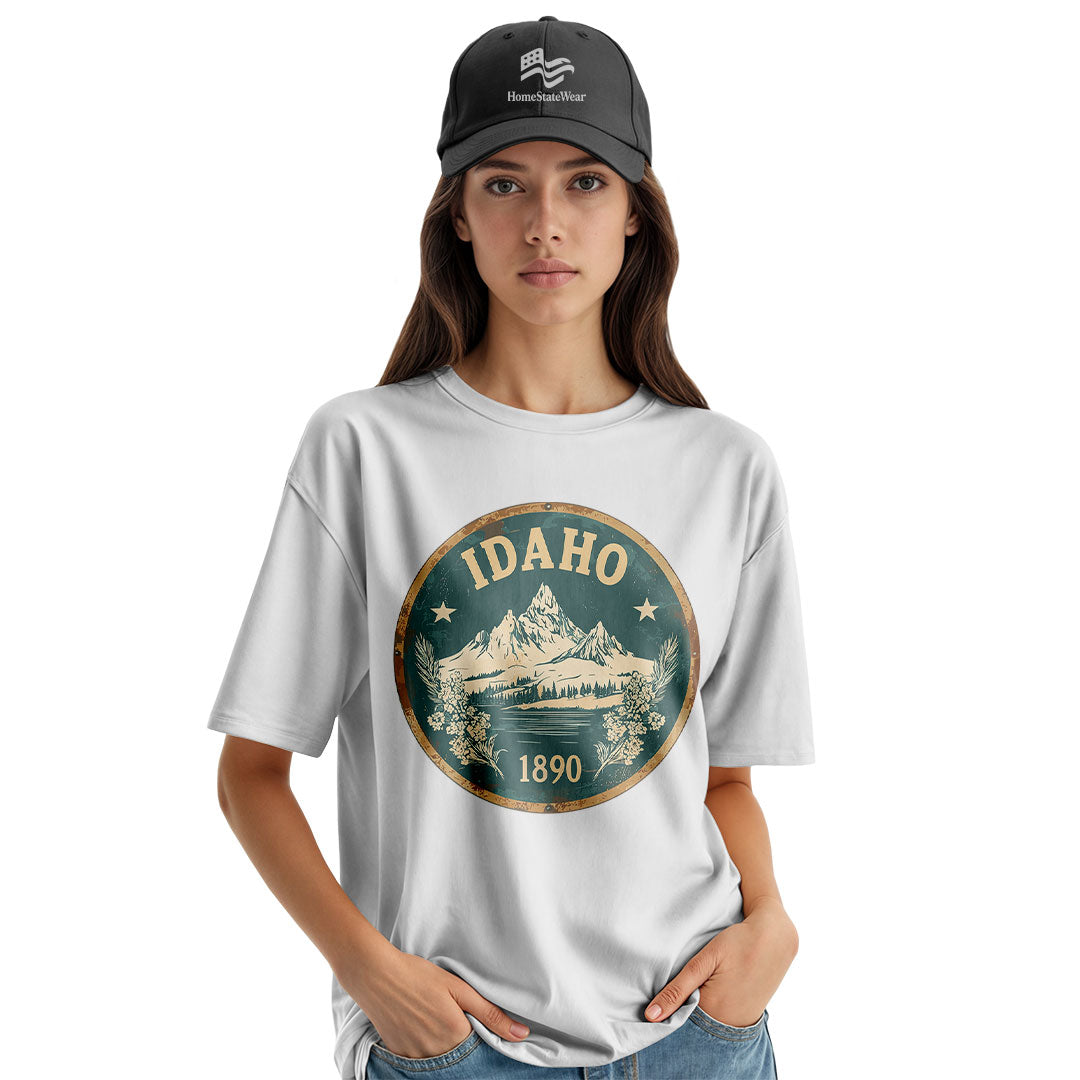 Idaho Mountain Graphic Tee | Scenic Nature Hiking Shirt