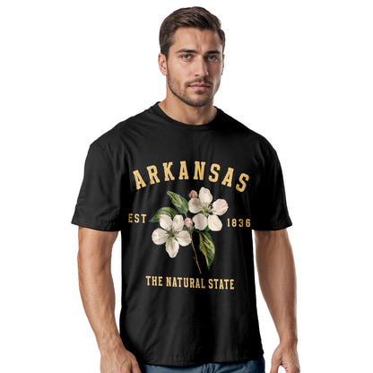 Arkansas Apple Blossom Flower Tee | Vintage State Floral Shirt