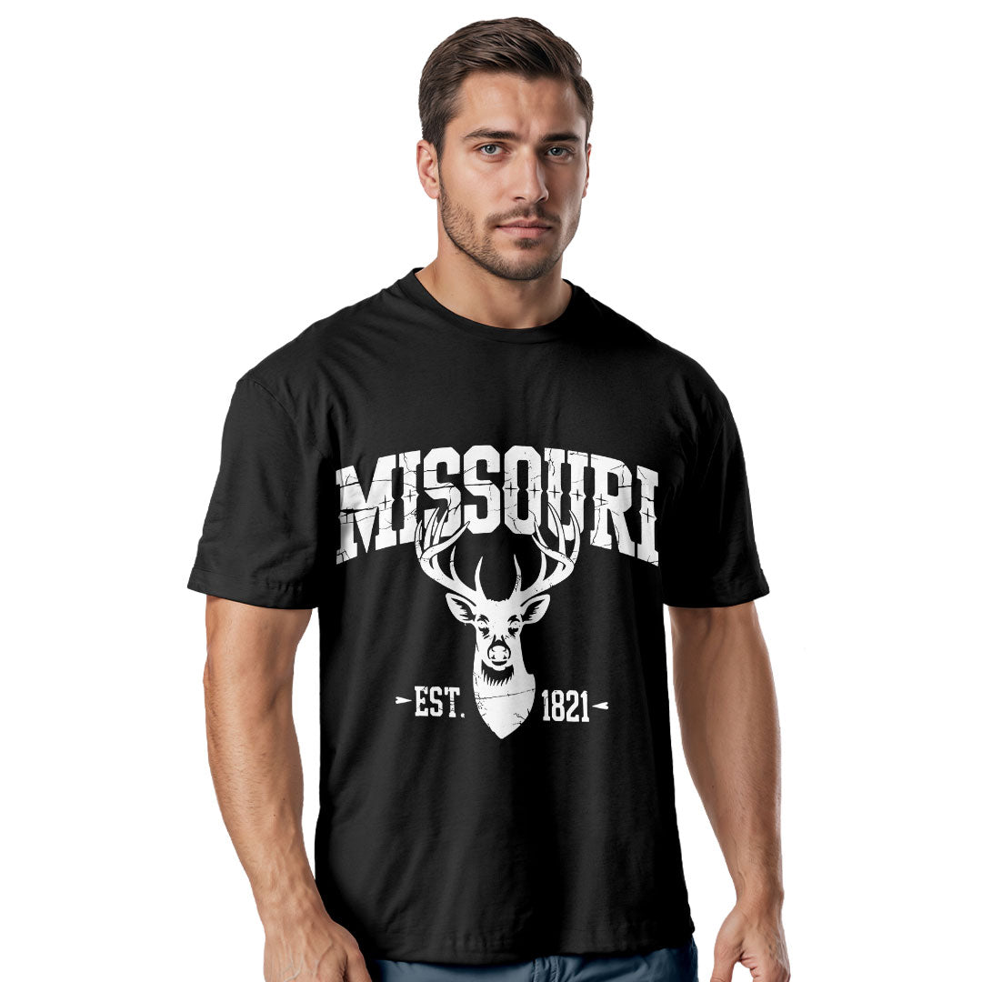 Missouri Deer Hunting T-Shirt, Vintage Wildlife Outdoor Tee