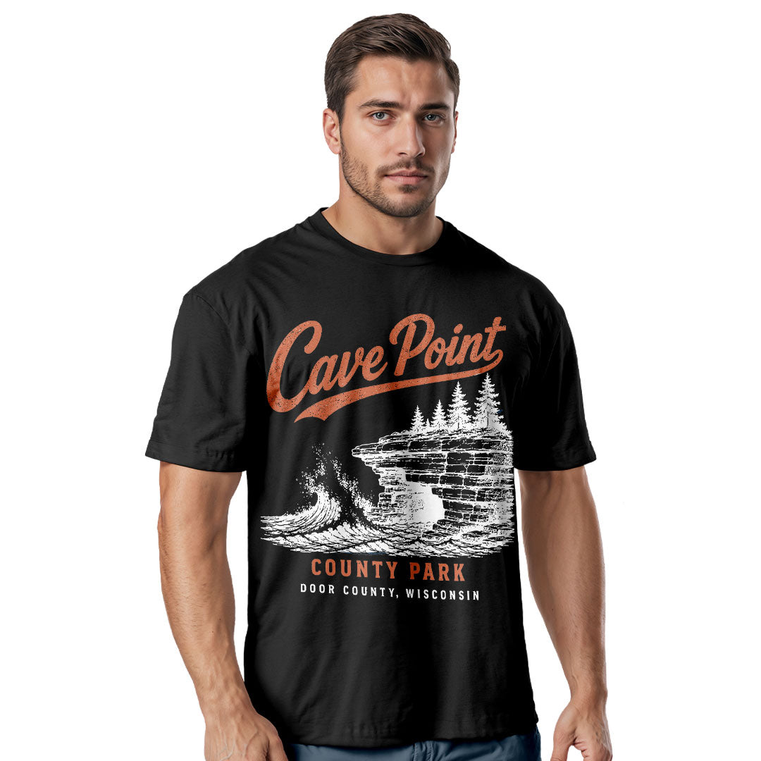 Cave Point County Park Tee | Door County Wisconsin Shirt