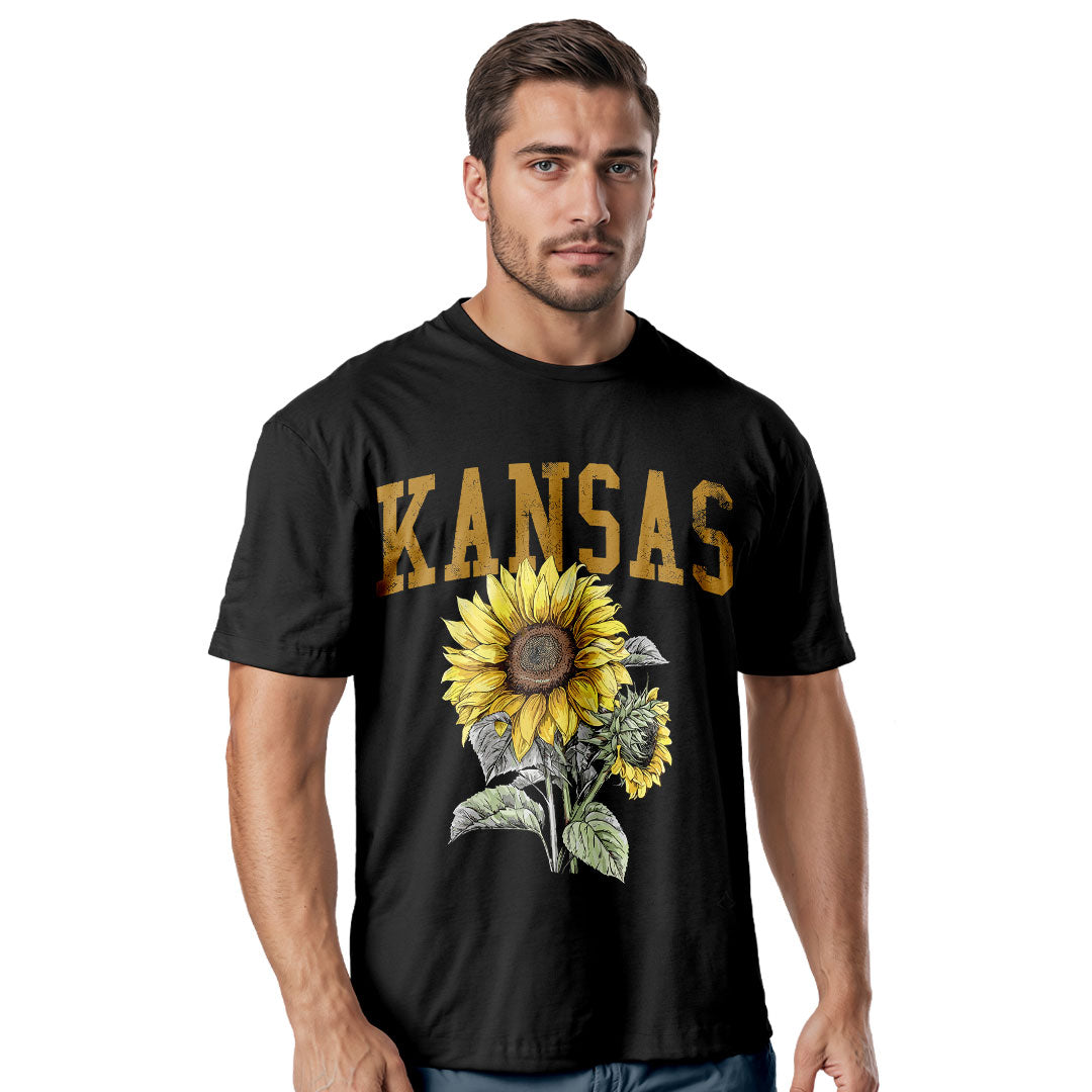 Kansas Sunflower Comfort Colors Tee | State Flower Gift Shirt