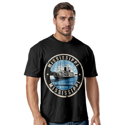 Mississippi Postal Stamp T-Shirt, Vintage Travel Souvenir Tee