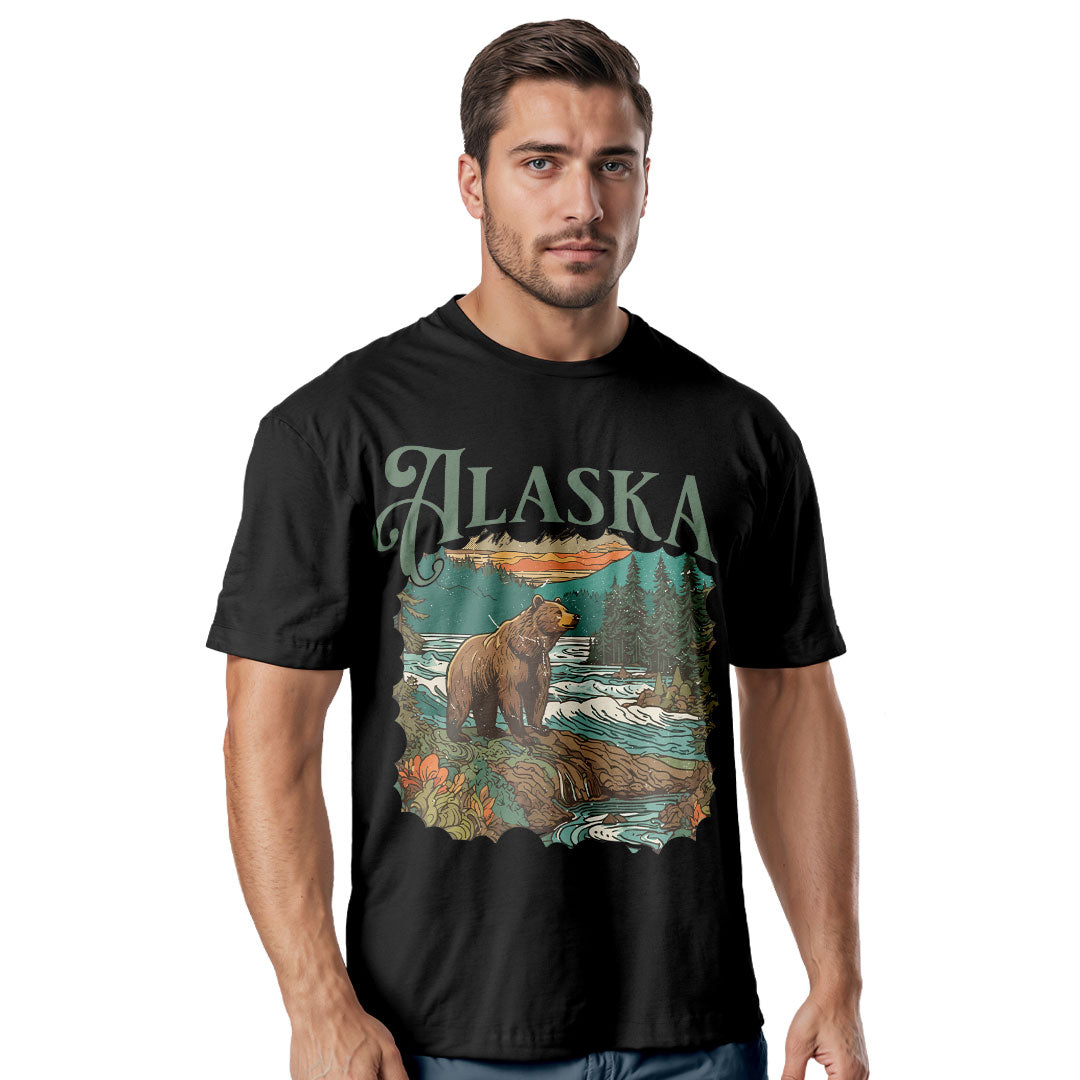 Alaska Wilderness Bear Graphic Tee