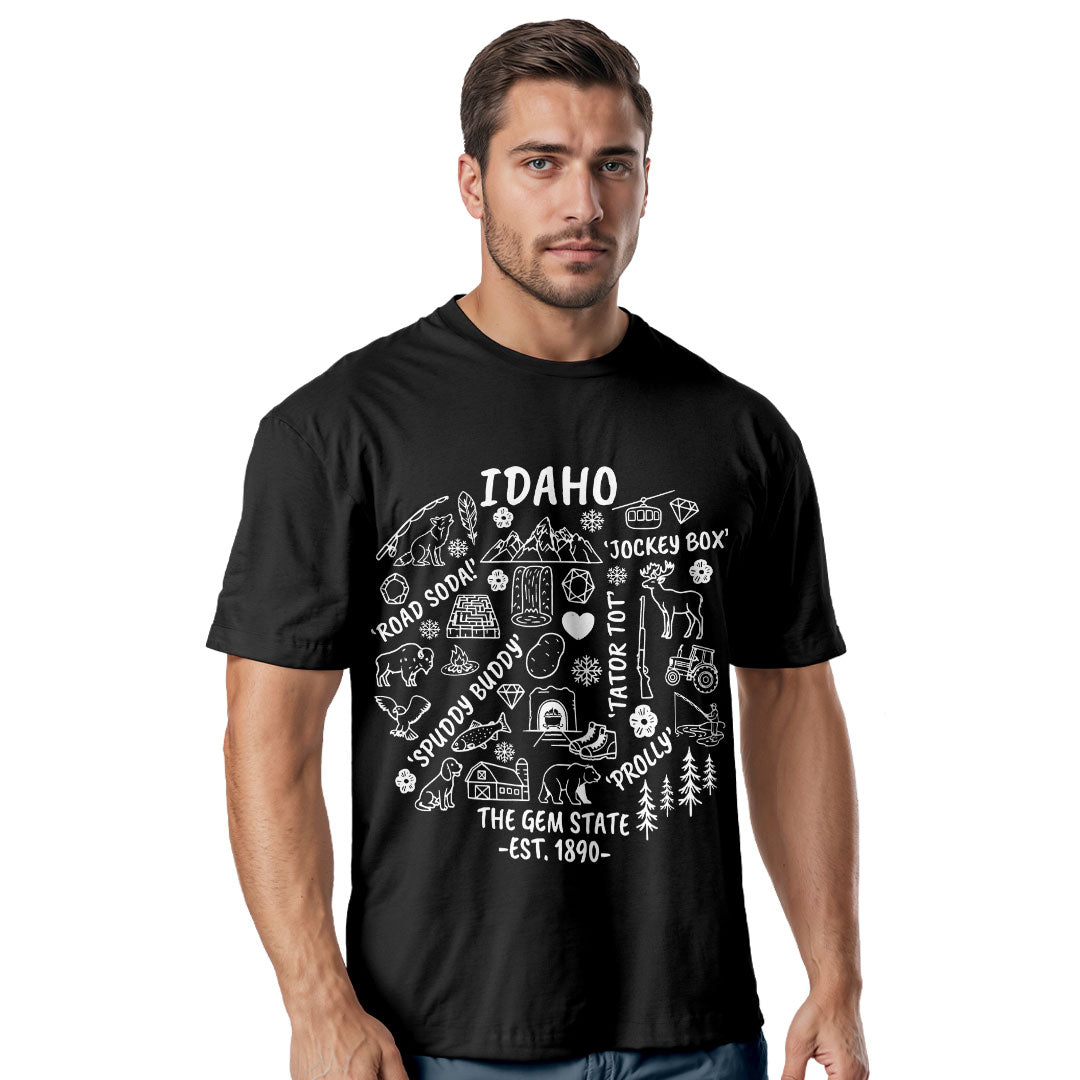 Idaho Icon T-Shirt | Gem State Outdoor Graphic Tee