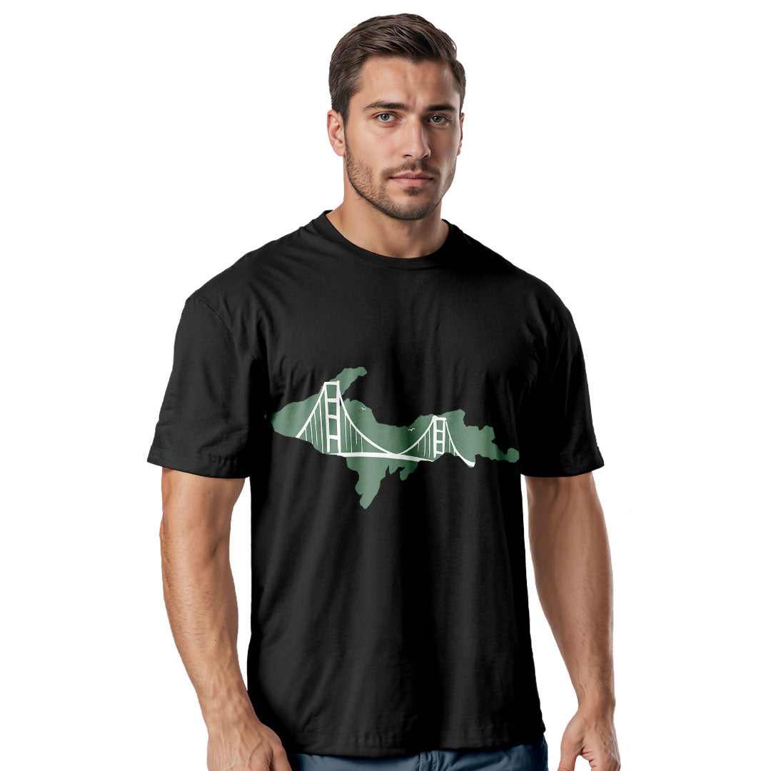 Upper Peninsula Michigan T-Shirt, UP Bridge Tee