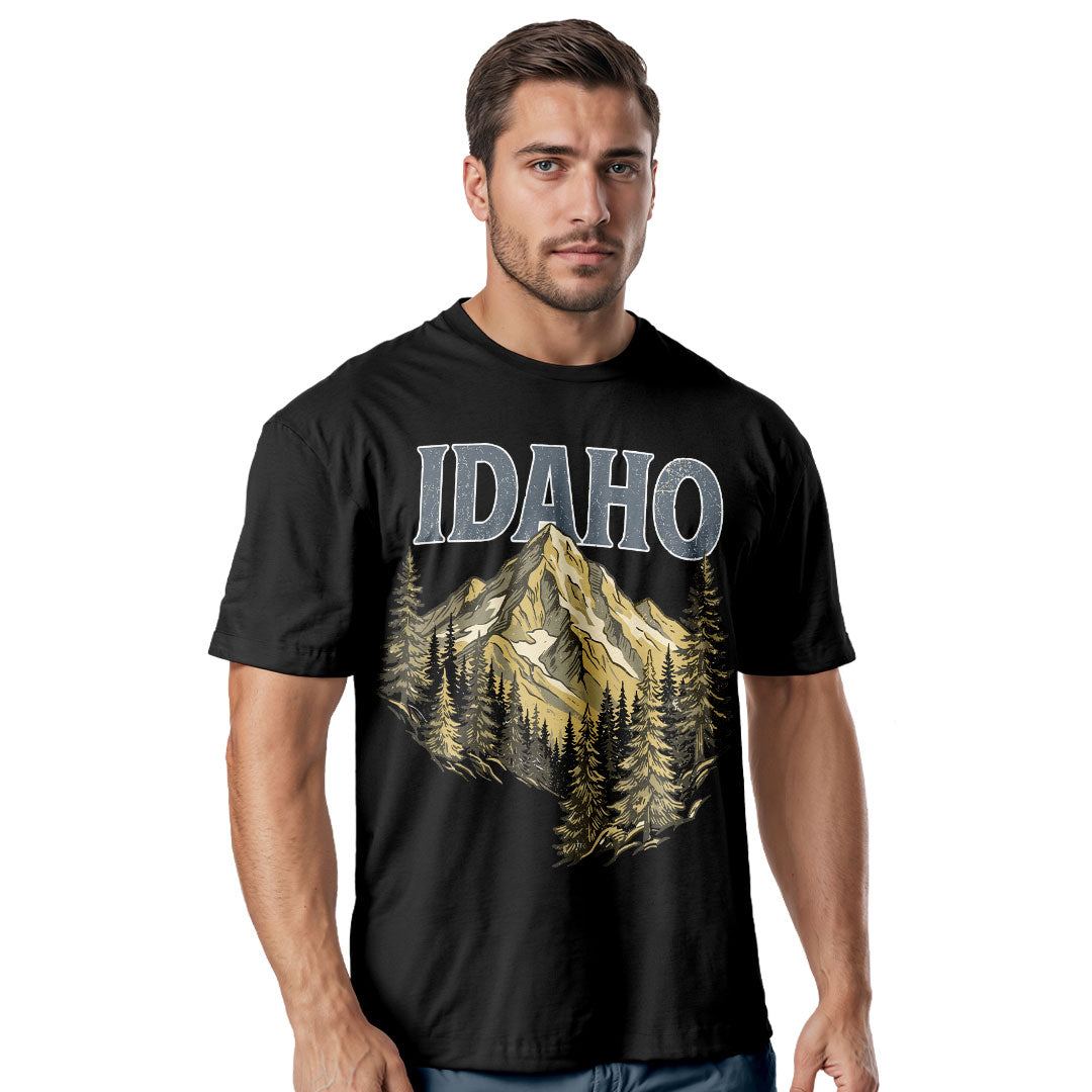 Idaho Collegiate Mountain Comfort Colors Gem State Souvenir Shirt