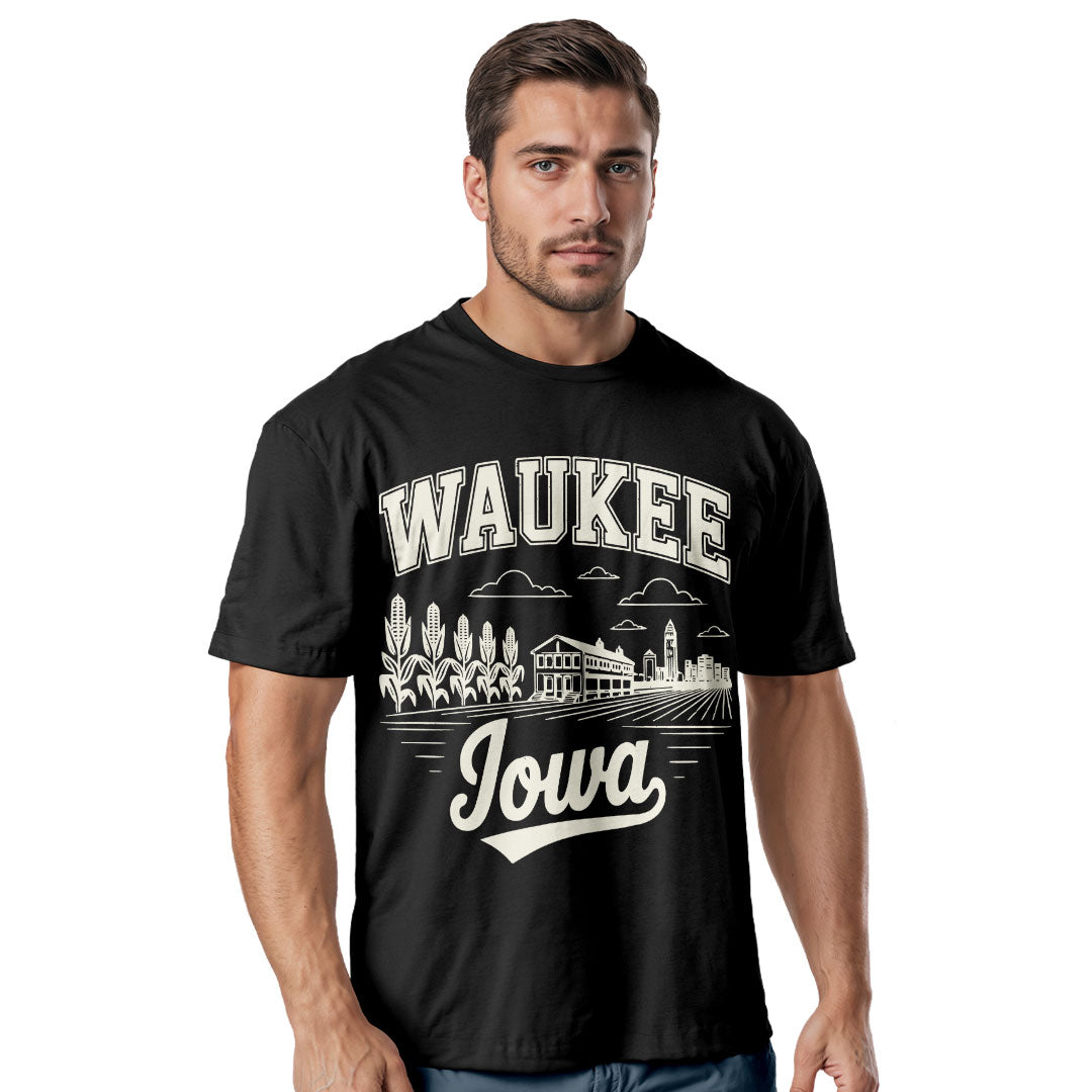 Waukee Iowa Comfort Colors Tee | Midwest Skyline Shirt