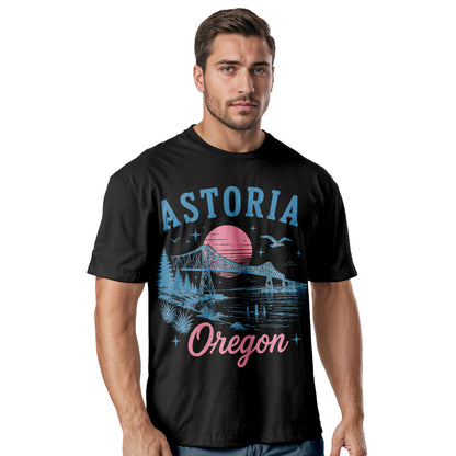 Astoria Oregon Coast Comfort Colors® T-Shirt, Retro Beach Travel Tee