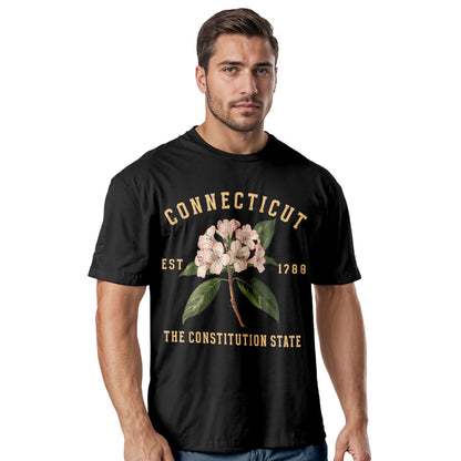 Connecticut Mountain Laurel Flower Tee | Vintage State Floral Shirt